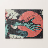 Horror Comic Zombie Graveyard Legpuzzel (Horizontaal)