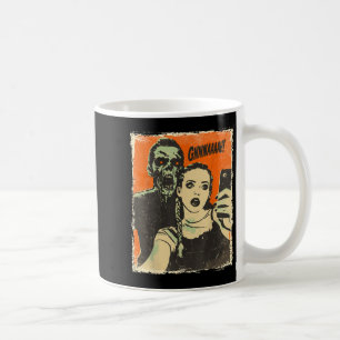 Horror Comic Zombie Selfie Creepy Schattige Hal Koffiemok