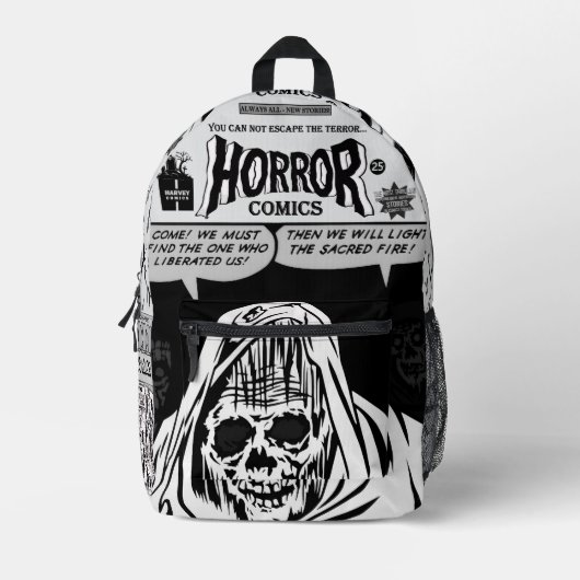 HORROR Comics Backpack  Bedrukte Rugzak (Voorkant)
