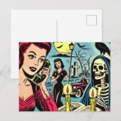  Horror Comics illustratie Briefkaart (Voorkant / Achterkant)