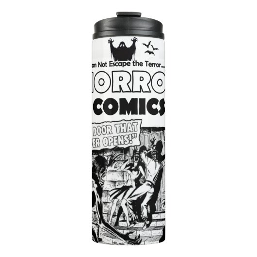 'Horror Comics' Retro Tumbler Thermosbeker (Voorkant)