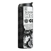 'Horror Comics' Retro Tumbler Thermosbeker (Gedraaid links)