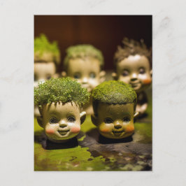 Horror Creepy Dollhead Gross Briefkaart