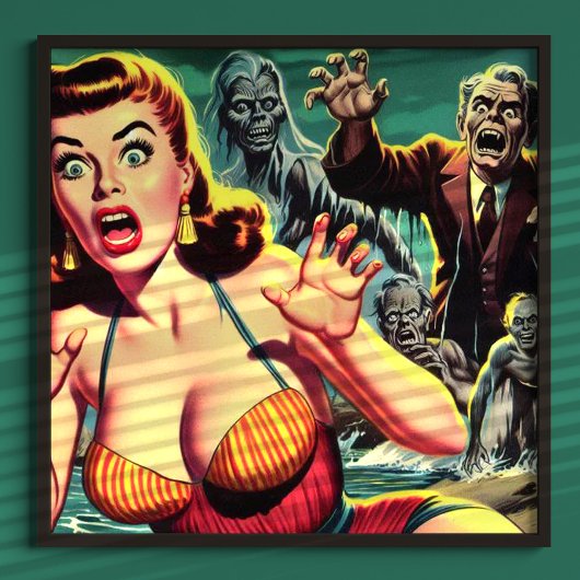  Horror Creepy Girl Poster