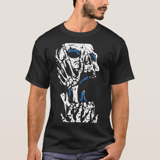 Horror creepy skull t-shirt (Voorkant)