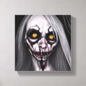 Horror Creepy Woman Canvas Afdruk (Voorkant)