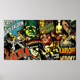 Horror cultus Universal-films hebben een gezichtsm Poster