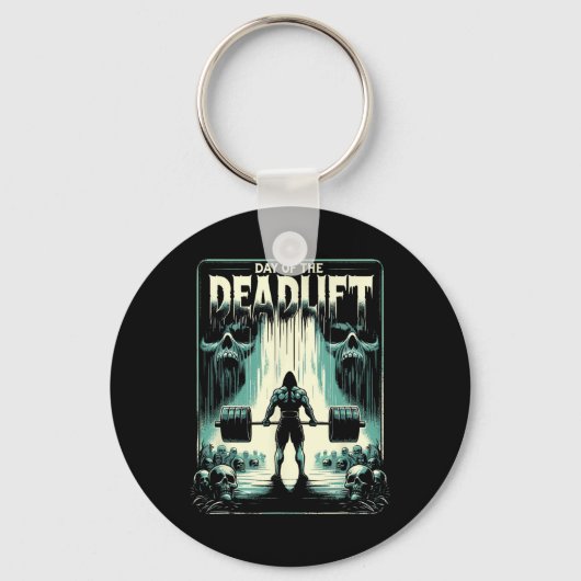 Horror Deadlift Workout Training Bodybuilder Sleutelhanger (Voorkant)