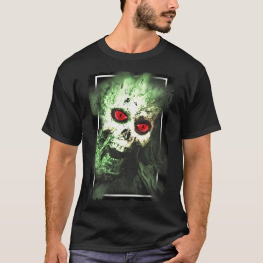 Horror Demon Zombie Satanisme Dark Art T-shirt (Voorkant)