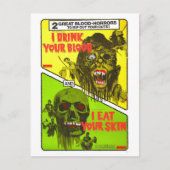 HORROR DUBBELE FUNCTIE BRIEFKAART (Voorkant)