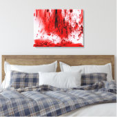 Horror eng Bloody Halloween Canvas Afdruk (Insitu (Slaapkamer))