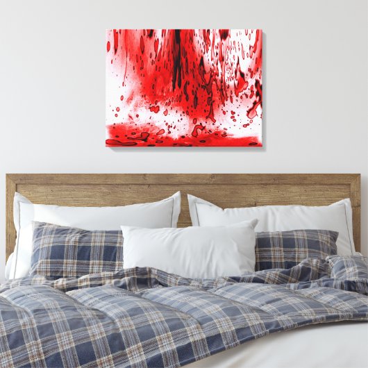 Horror eng Bloody Halloween Canvas Afdruk (Insitu (Slaapkamer))
