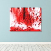Horror eng Bloody Halloween Canvas Afdruk (Insitu (Houten vloer))