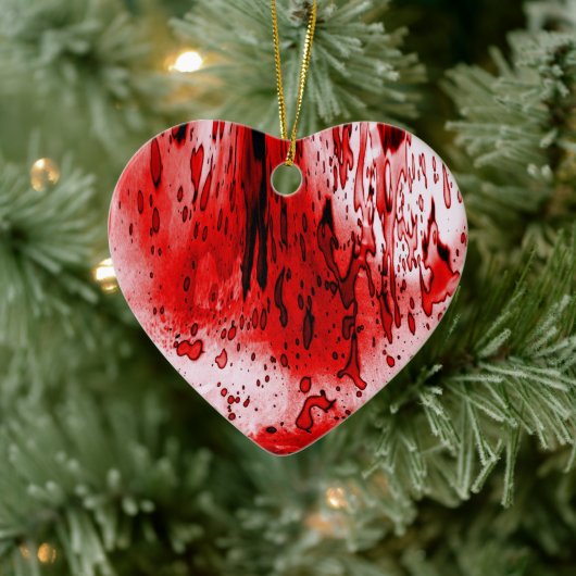 Horror eng Bloody Halloween Keramisch Ornament (Boom)