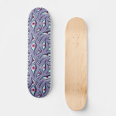 Horror Evil Eyes Paarse Pastel Gothic Persoonlijk Skateboard (Voorkant)