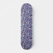 Horror Evil Eyes Paarse Pastel Gothic Persoonlijk Skateboard (Voorkant)