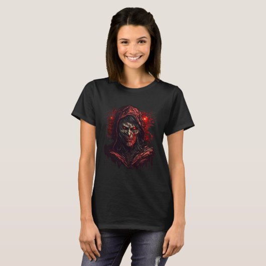 Horror Evil Mage Nightmare Scary Terrifying Hallow T-shirt (Voorkant volledig)