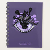 Horror Eye Gothic Creepy Rare Paarse Planner (Voorkant)