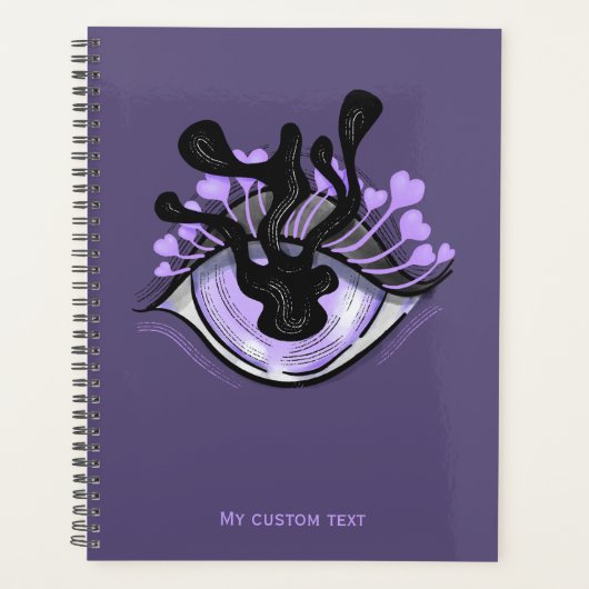 Horror Eye Gothic Creepy Rare Paarse Planner (Voorkant)