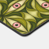 Horror Eye Pattern Green Creepy Witchy Gothic Bureaumat (Hoek)