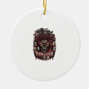 Horror Fan Club Halloween Duivel Gezichten Schedel Keramisch Ornament
