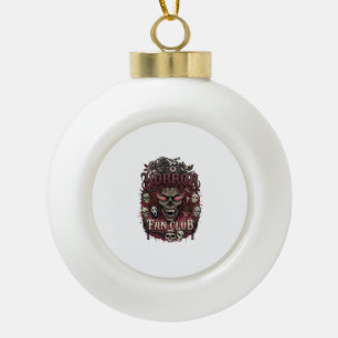Horror Fan Club Halloween Duivel Gezichten Schedel Keramische Bal Ornament