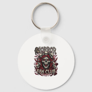 Horror Fan Club Halloween Gillende Schedel Rode Ka Sleutelhanger