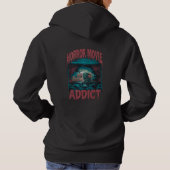 Horror Film Addict Zombie Halloween Hoodie (Achterkant)