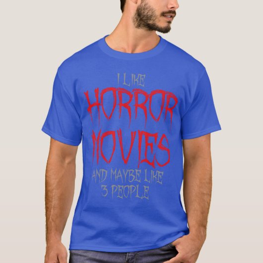 Horror Film Introvert retro T-shirt (Voorkant)