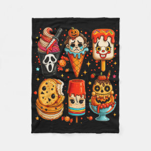 Horror Film Zomer Popsicle Halloween Ice Cream S Fleece Deken