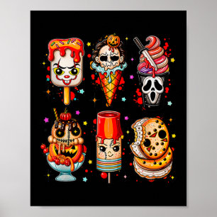Horror Film Zomer Popsicle Halloween Ice Cream S Poster