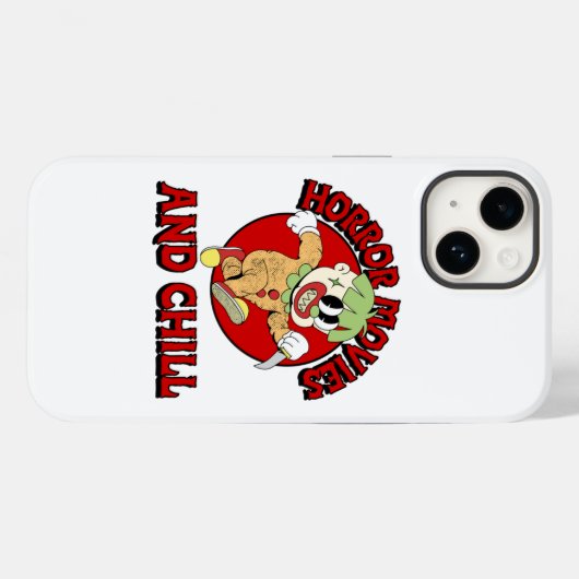 Horror films en Chill Case-Mate iPhone Case (Achterkant (horizontaal))