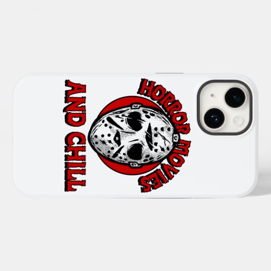 Horror films en Chill Case-Mate iPhone Case (Achterkant (horizontaal))