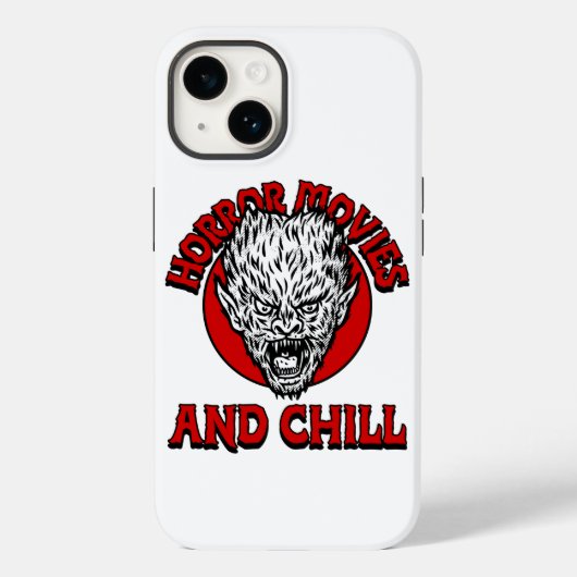 Horror films en Chill Case-Mate iPhone Case (Achterkant)