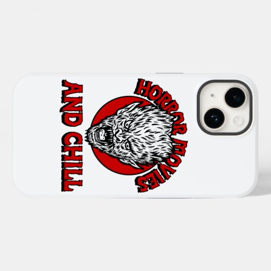 Horror films en Chill Case-Mate iPhone Case (Achterkant (horizontaal))