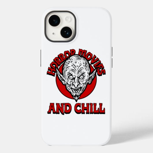 Horror films en Chill Case-Mate iPhone Case (Achterkant)