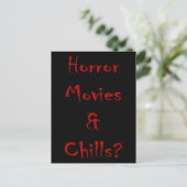 Horror films en rillingen? briefkaart (Staand voorkant)