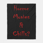 Horror films en rillingen? fleece deken (Voorkant)