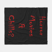 Horror films en rillingen? fleece deken (Voorkant (Horizontaal))