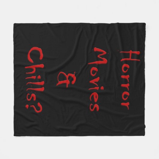 Horror films en rillingen? fleece deken (Voorkant (Horizontaal))