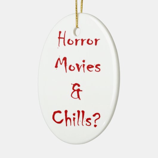 Horror films en rillingen? keramisch ornament (Links)