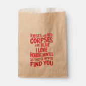 Horror Films Lovers Halloween Scary Film Bedankzakje (Voorkant)