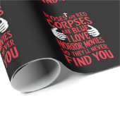 Horror Films Lovers Halloween Scary Film Cadeaupapier (Rol Hoek)