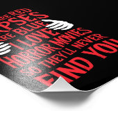 Horror Films Lovers Halloween Scary Film Foto Afdruk (Hoek)