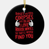 Horror Films Lovers Halloween Scary Film Keramisch Ornament (Voorkant)