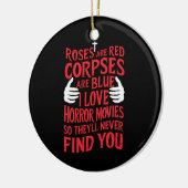 Horror Films Lovers Halloween Scary Film Keramisch Ornament (Links)