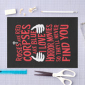 Horror Films Lovers Halloween Scary Film Tissuepapier (Craft)