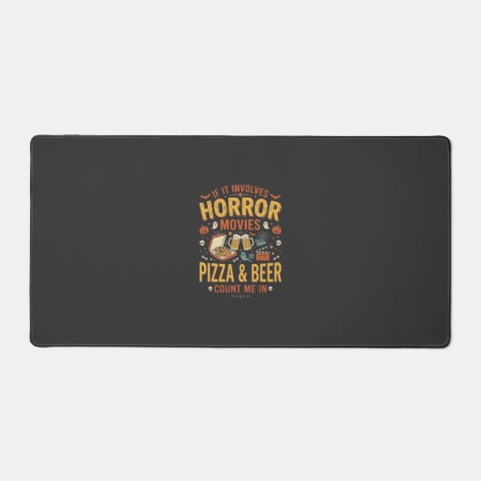 Horror Films Pizza Bier Halloween Design_1 Bureaumat (Voorkant)