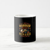 Horror Films Pizza Bier Halloween Design_1 Koffiemok (Center)
