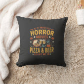 Horror Films Pizza Bier Halloween Design_1 Kussen (Deken)